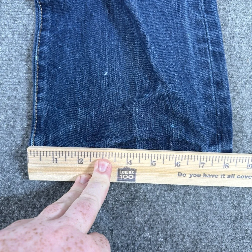 Levis 501 Jeans Mens 38x32 Blue Denim Straight Button Fly Medium Wash‎